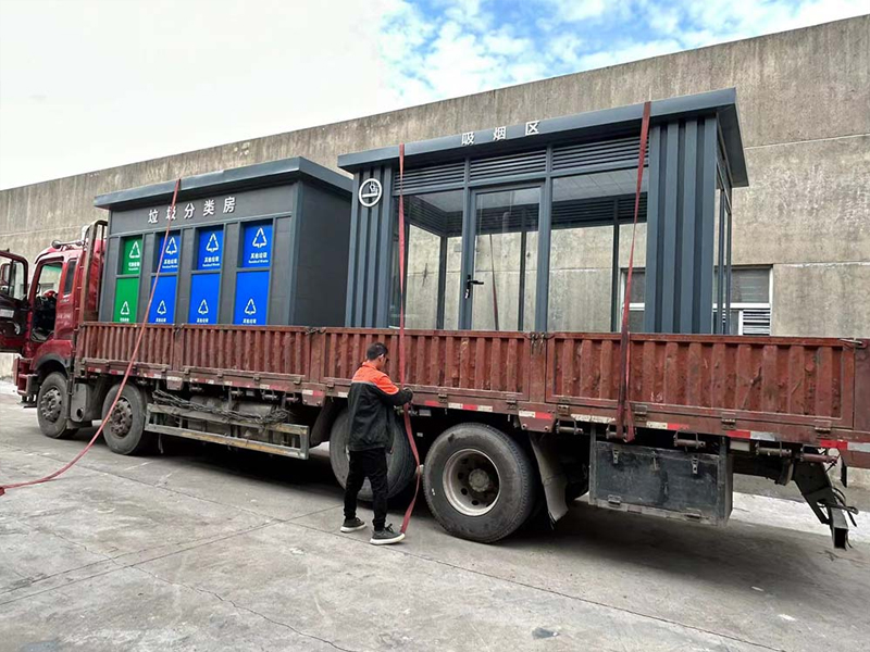 吸煙亭、垃圾分類房發貨安徽